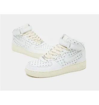 Женские кроссовки Nike Air Force 1 Mid Cut Out Stars Summit White (W) фото 4