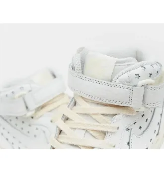 Женские кроссовки Nike Air Force 1 Mid Cut Out Stars Summit White (W) фото 2