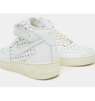 Женские кроссовки Nike Air Force 1 Mid Cut Out Stars Summit White (W) фото 5