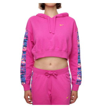Світшот жіночий Nike Dri-Fit Gt Fit Hoodie Pro Allover Print Kadın Pembe Sweatshirt