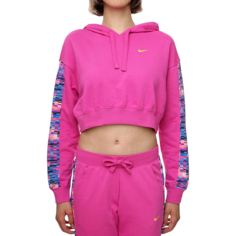 Світшот жіночий Nike Dri-Fit Gt Fit Hoodie Pro Allover Print Kadın Pembe Sweatshirt