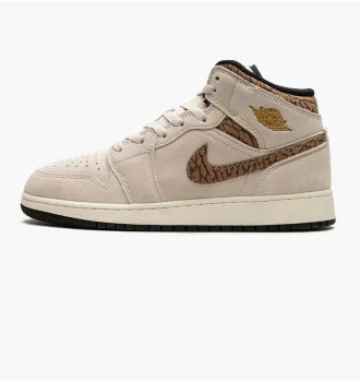 Кроссовки Air Jordan 1 Mid SE Brown Elephant фото 5