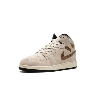 Кроссовки Air Jordan 1 Mid SE Brown Elephant фото 2