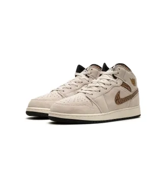 Кроссовки Air Jordan 1 Mid SE Brown Elephant фото 3