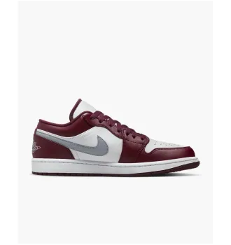 Кросівки чоловічі Air Jordan 1 Low White Bordeaux фото 5