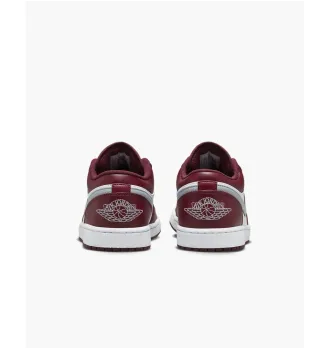 Кросівки чоловічі Air Jordan 1 Low White Bordeaux фото 7