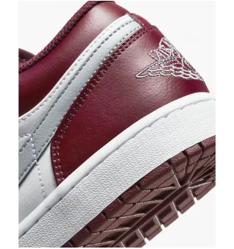 Кросівки чоловічі Air Jordan 1 Low White Bordeaux фото 3