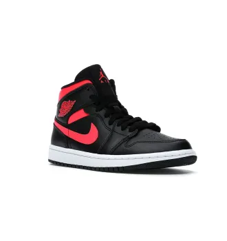 Кросівки жіночі Air Jordan 1 Mid Black Siren Red фото 6