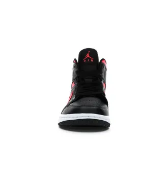 Кросівки жіночі Air Jordan 1 Mid Black Siren Red фото 5