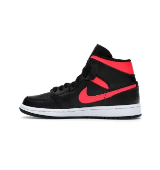 Кросівки жіночі Air Jordan 1 Mid Black Siren Red фото 2