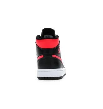 Кросівки жіночі Air Jordan 1 Mid Black Siren Red фото 4