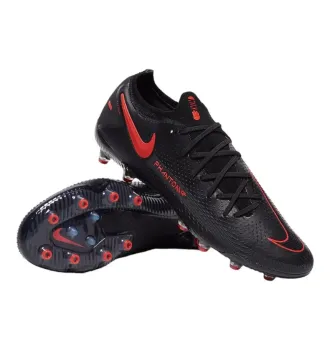 Бутси чоловічі Nike Phantom GT Elite FG Black Chile Red фото 5
