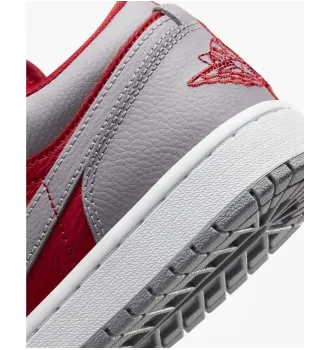 Женские кроссовки Air Jordan 1 Low SE Homage Split Gym Red Cement Grey (W) фото 2