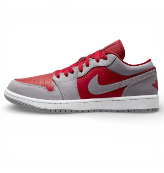 Женские кроссовки Air Jordan 1 Low SE Homage Split Gym Red Cement Grey (W)