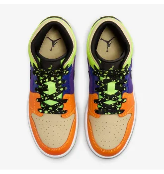 Кросівки Nike Air Jordan 1 Mid Volt/Vivid Orange Multicolour фото 4