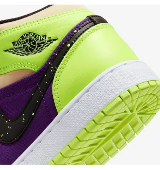 Кросівки Nike Air Jordan 1 Mid Volt/Vivid Orange Multicolour фото 3