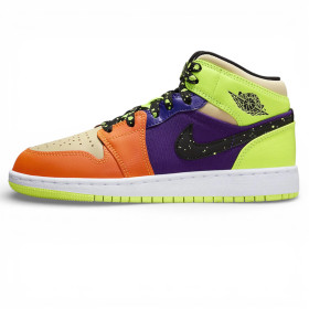 Кросівки Nike Air Jordan 1 Mid Volt/Vivid Orange Multicolour
