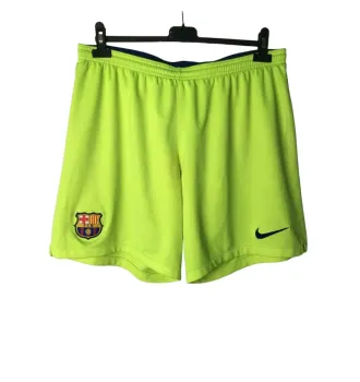 Шорты Nike Barcelona FC Away Football Soccer Volt Short фото 4