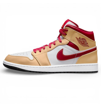 Кросівки Air Jordan 1 Mid Light Cardinal Curry (GS)