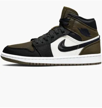 Кросівки жіночі Air Jordan 1 Mid Olive Toe фото 11