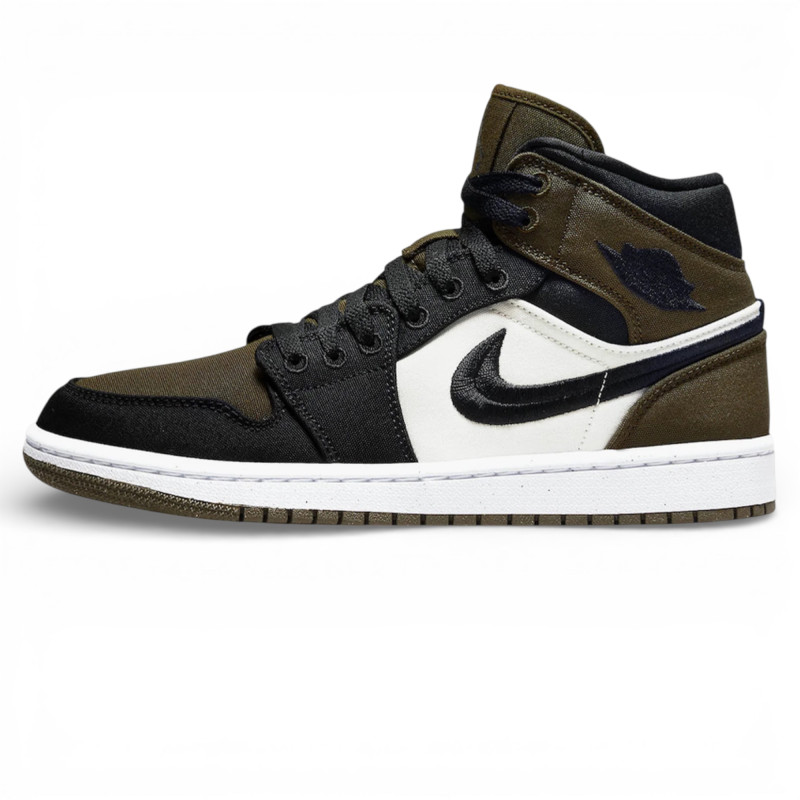 Кросівки жіночі Air Jordan 1 Mid Olive Toe фото
