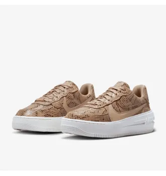Женские кроссовки Nike Air Force 1 PLT.AF.ORM Brown Snakeskin Print (W) фото 6