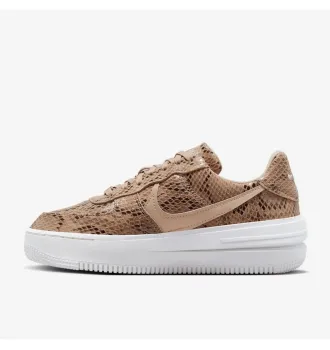 Женские кроссовки Nike Air Force 1 PLT.AF.ORM Brown Snakeskin Print (W) фото 4
