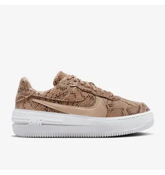 Женские кроссовки Nike Air Force 1 PLT.AF.ORM Brown Snakeskin Print (W) фото 3
