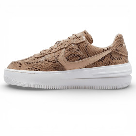 Женские кроссовки Nike Air Force 1 PLT.AF.ORM Brown Snakeskin Print (W)