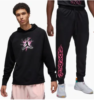 Худи мужской Air Jordan Sport Dri-FIT Fleece Pullover Hoodie black фото 3