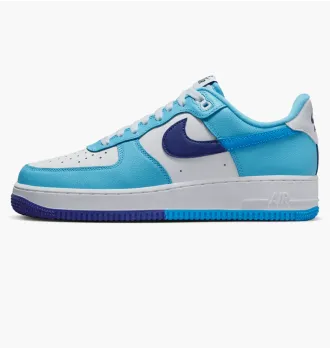Мужские кроссовки Nike Air Force 1 Low 07 LV8 Split Light Photo Blue Deep Royal фото 6