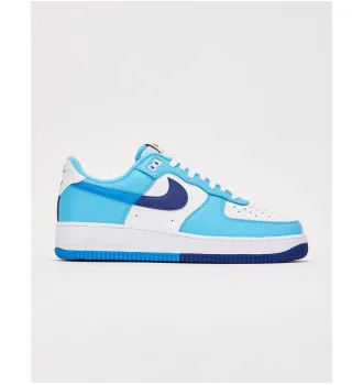 Мужские кроссовки Nike Air Force 1 Low 07 LV8 Split Light Photo Blue Deep Royal фото 5