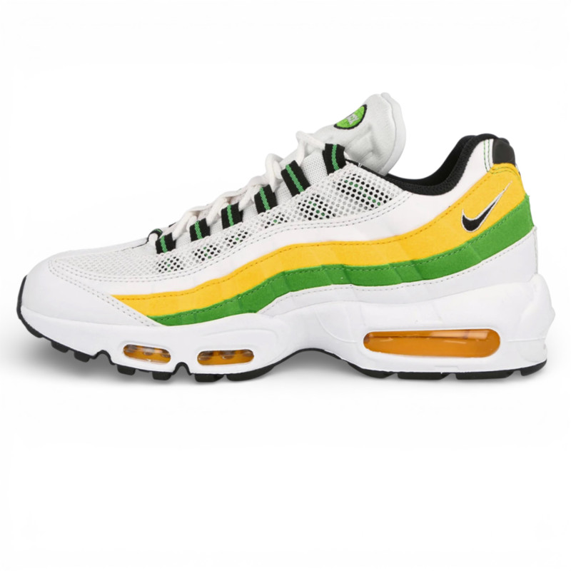 Мужские кроссовки Nike Air Max 95 Essential White Green Apple Tour Yellow фото