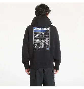 Худі чоловіча Nike .Swoosh Are You A Bot Exclusive Hoodie Black фото 3