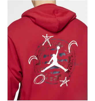 Худі чоловіча Air Jordan Legacy Fiba Lightweight Pullover Hoodie Red фото 2