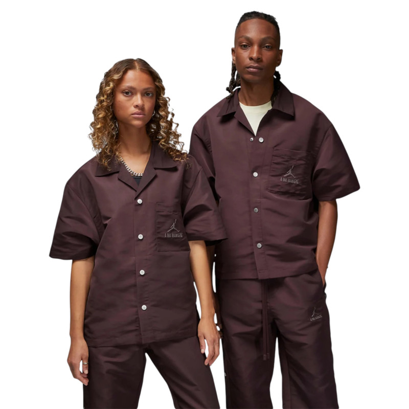 Сорочка Air Jordan X A Ma Maniére MenS Warm-Up Shirt Bordo фото