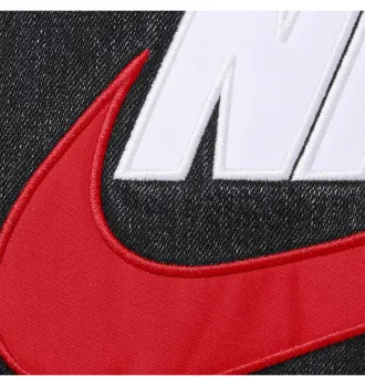 Жилетка чоловіча Supreme x Nike Denim Puffer Vest Black фото 4