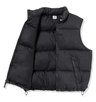 Жилетка чоловіча Supreme x Nike Denim Puffer Vest Black фото 3