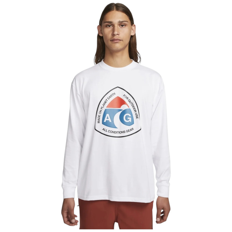 Лонгслів чоловіча Nike Nrg Acg Long Sleeve Outdoor T-Shirt White фото