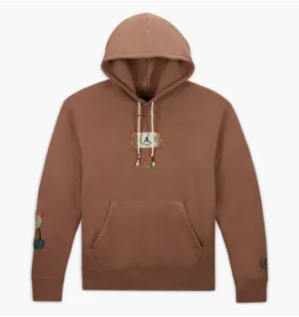 Худи Travis Scott x Air Jordan Flight Graphic Hoodie Archaeo Brown фото 3