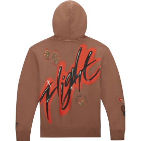 Худі Travis Scott x Air Jordan Flight Graphic Hoodie Archaeo Brown