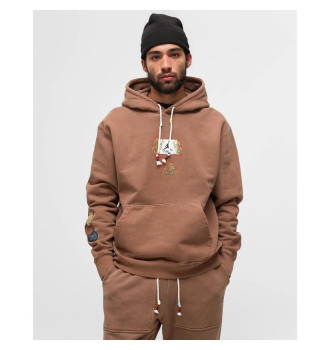 Худи Travis Scott x Air Jordan Flight Graphic Hoodie Archaeo Brown фото 6