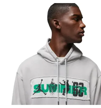 Худі чоловічий Air Jordan x UNION x Bephies Beauty Supply Fleece Hoodie Grey фото 4