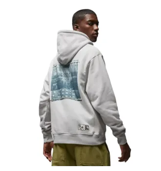 Худі чоловічий Air Jordan x UNION x Bephies Beauty Supply Fleece Hoodie Grey фото 5