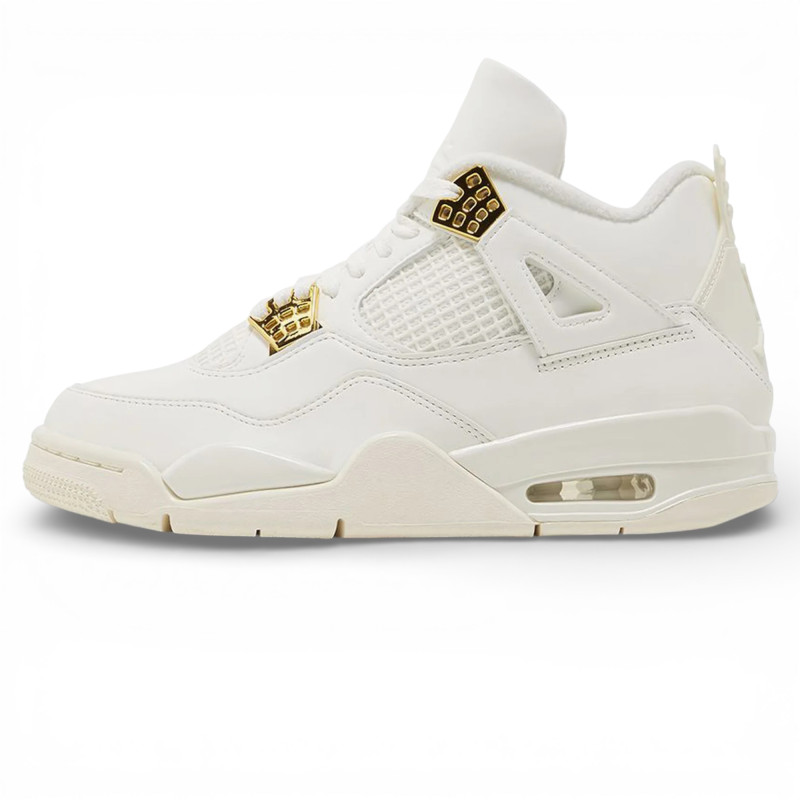 Женские кроссовки Air Jordan 4 Retro Metallic Gold фото