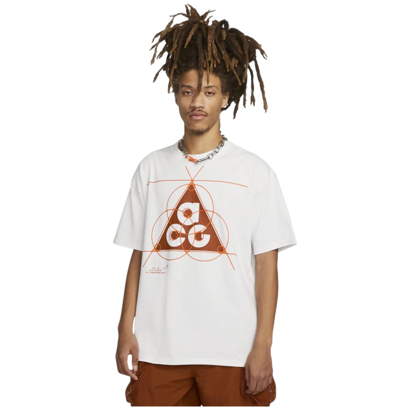 Футболка чоловіча Nike ACG NRG T-shirt White/Orange фото