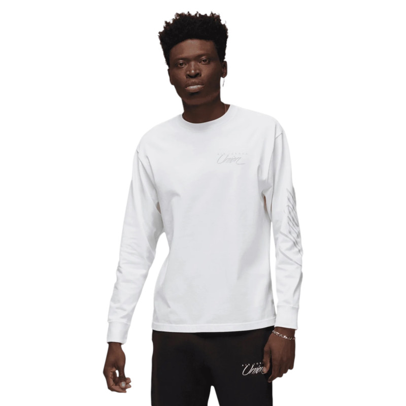 Лонгслив Air Jordan x Union Long-Sleeve T-Shirt White Grey Haze фото