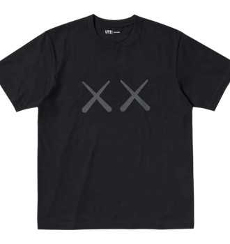 Футболка Uniqlo Kaws Warhol BlackWarhol (Uniqlo KAWS + Warhol UT Graphic T-Shirt