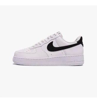 Кросівки чоловічі Nike Air Force 1 Low 07 White Black Pebbled Leather фото 2