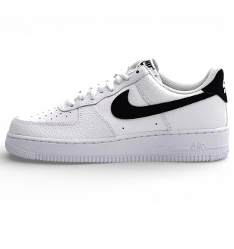 Кросівки чоловічі Nike Air Force 1 Low 07 White Black Pebbled Leather фото 11